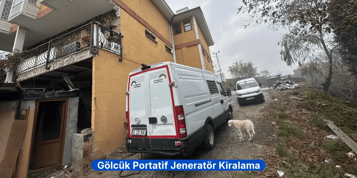 Gölcük Portatif Jeneratör Kiralama